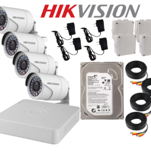 Kit Cámaras de Seguridad con Audio Hikvision 2MP DVR